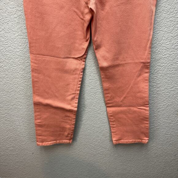 Gloria Vanderbilt Amanda Women's Straight Stretch Jeans Size Petites 6 Salmon - Picture 7 of 13